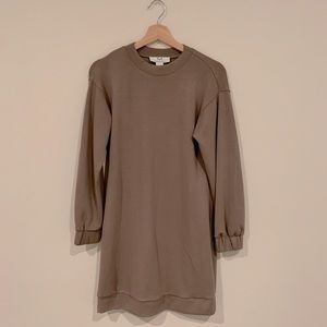 Neutral Long Sleeve Dress